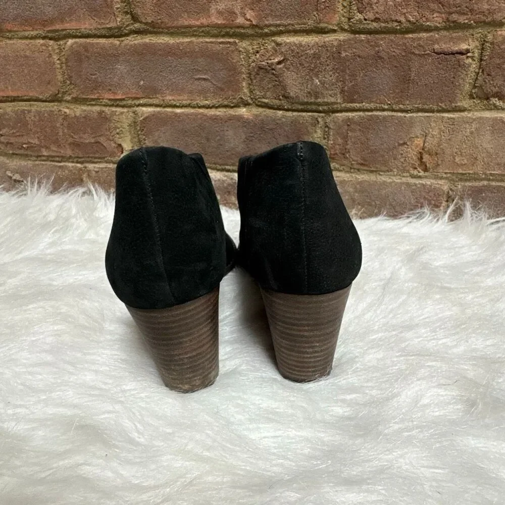 Lucky Brand Women’s Black Jaxy Open Toe Wedge Sandal Size 7.5